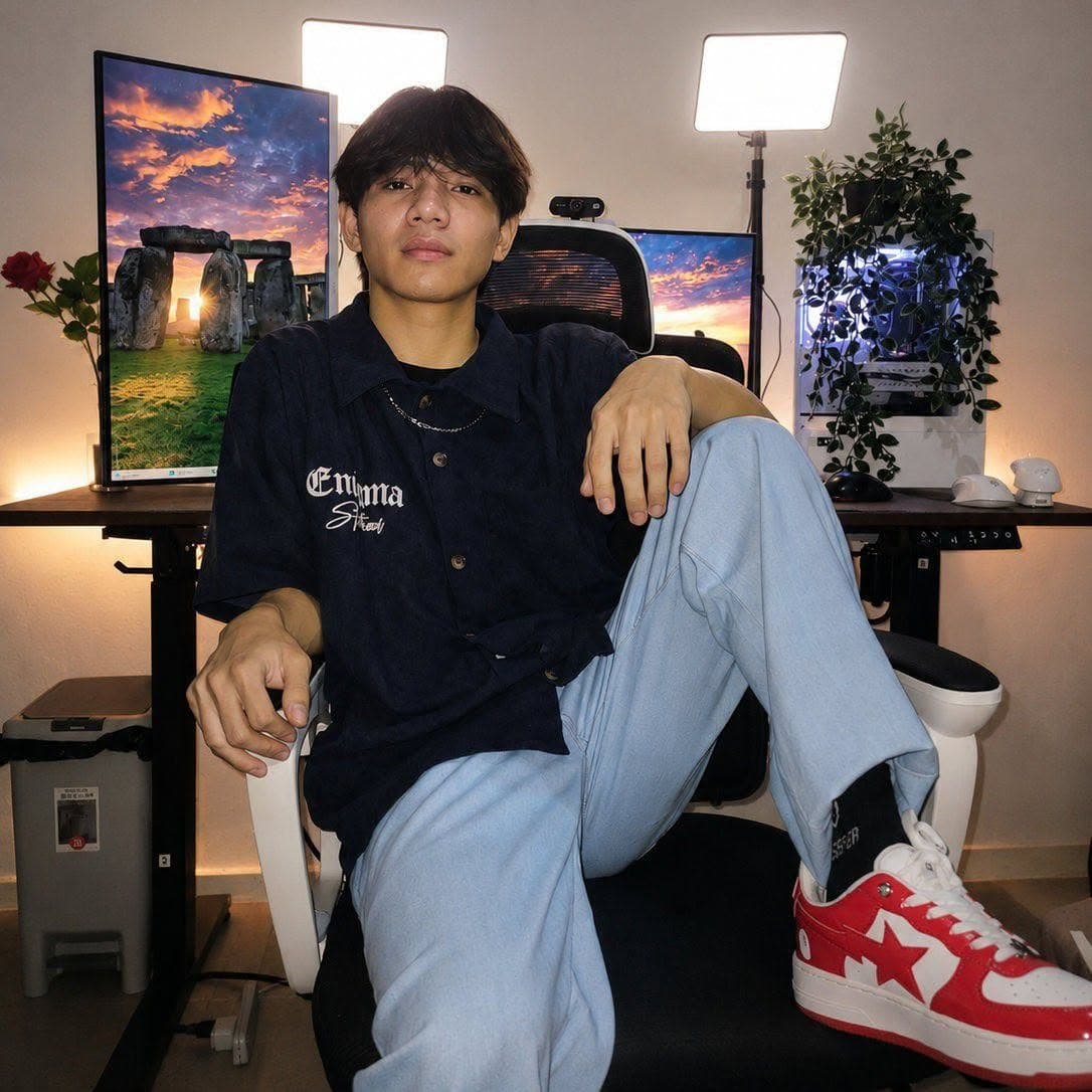 Franco at his desk